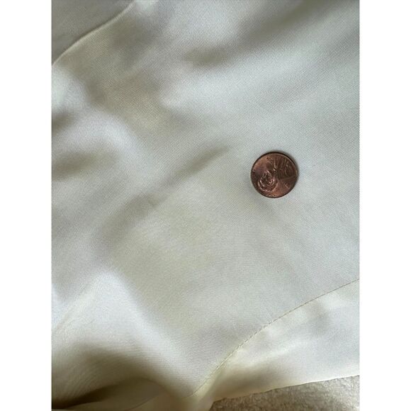 Vintage Nine West Boucle Cream Wool Coat with Large Buttons size 6 - Picture 7 of 8